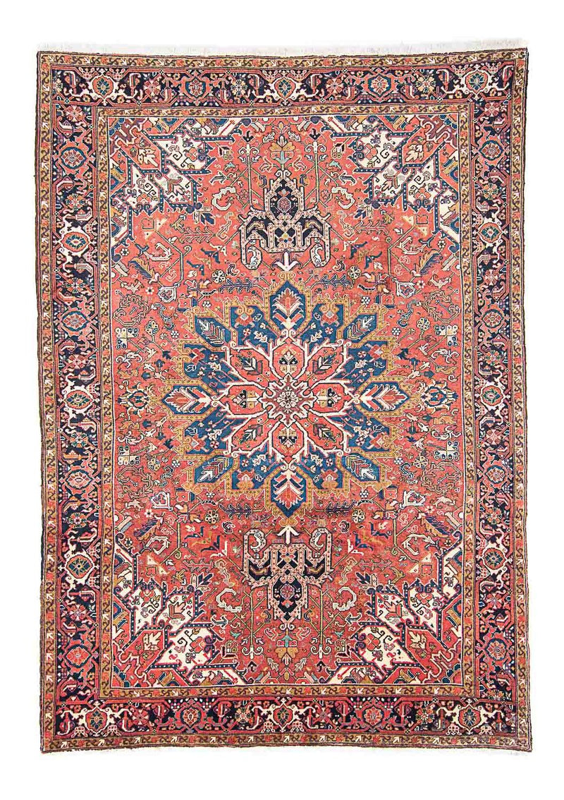 Persisk tæppe - Nomadisk - 326 x 234 cm - lysrød