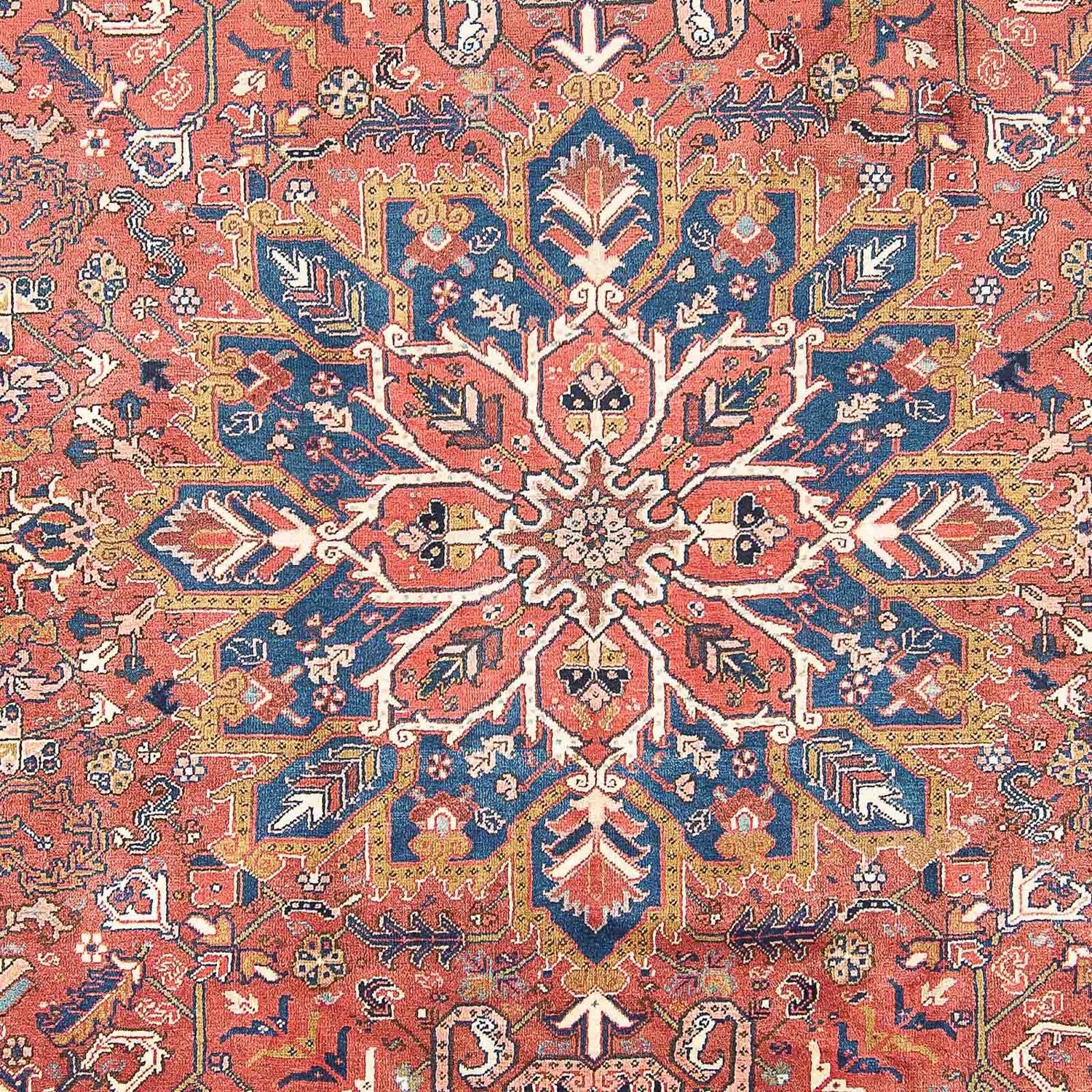 Persisk tæppe - Nomadisk - 326 x 234 cm - lysrød