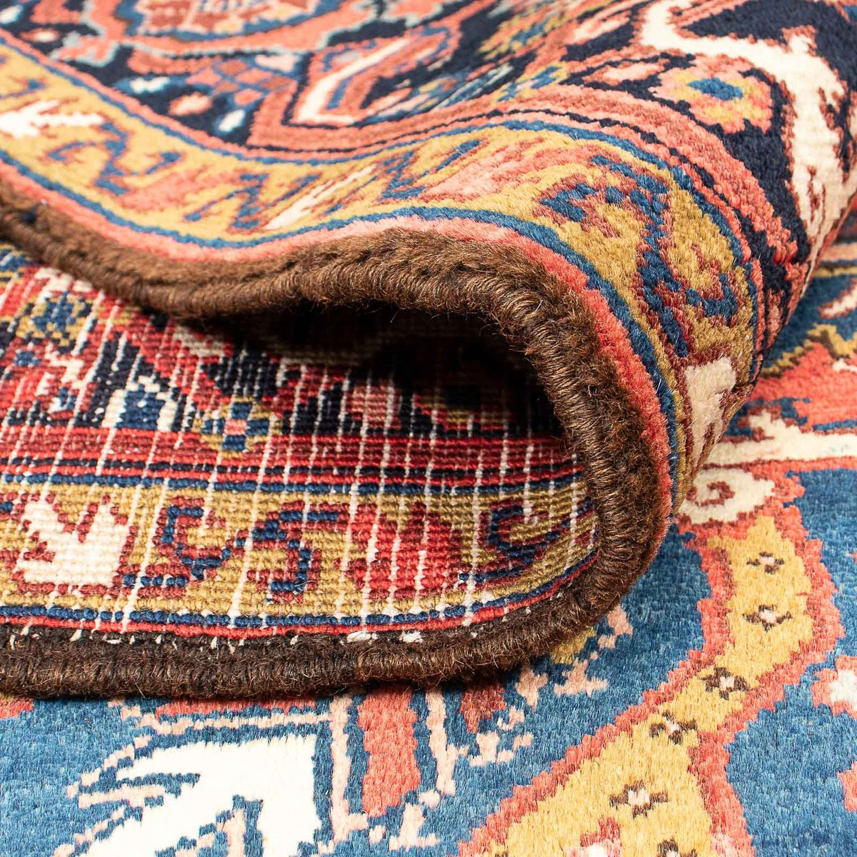 Persisk tæppe - Nomadisk - 326 x 234 cm - lysrød