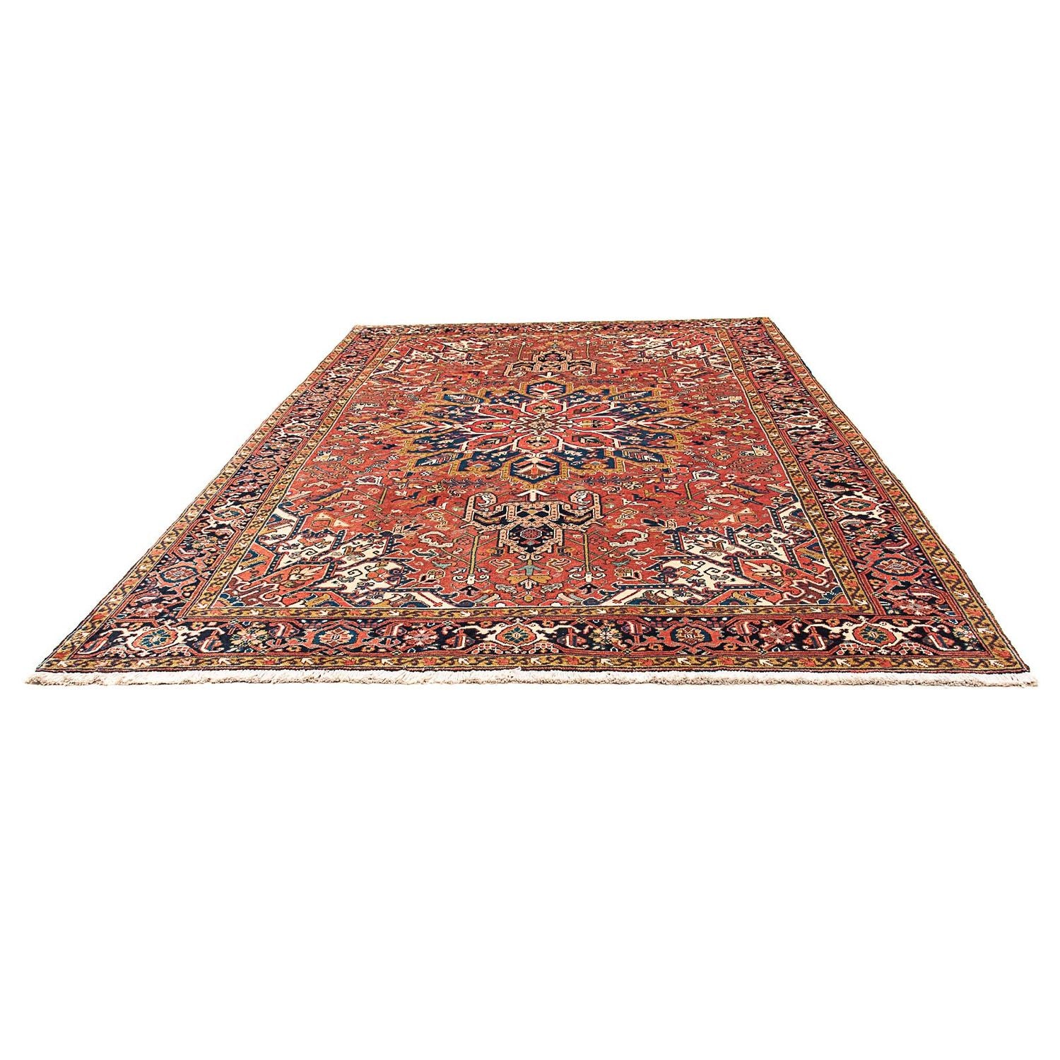 Persisk tæppe - Nomadisk - 326 x 234 cm - lysrød