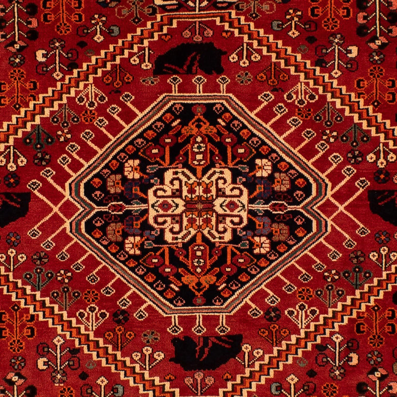 Persisk tæppe - Nomadisk - 273 x 198 cm - mørkerød