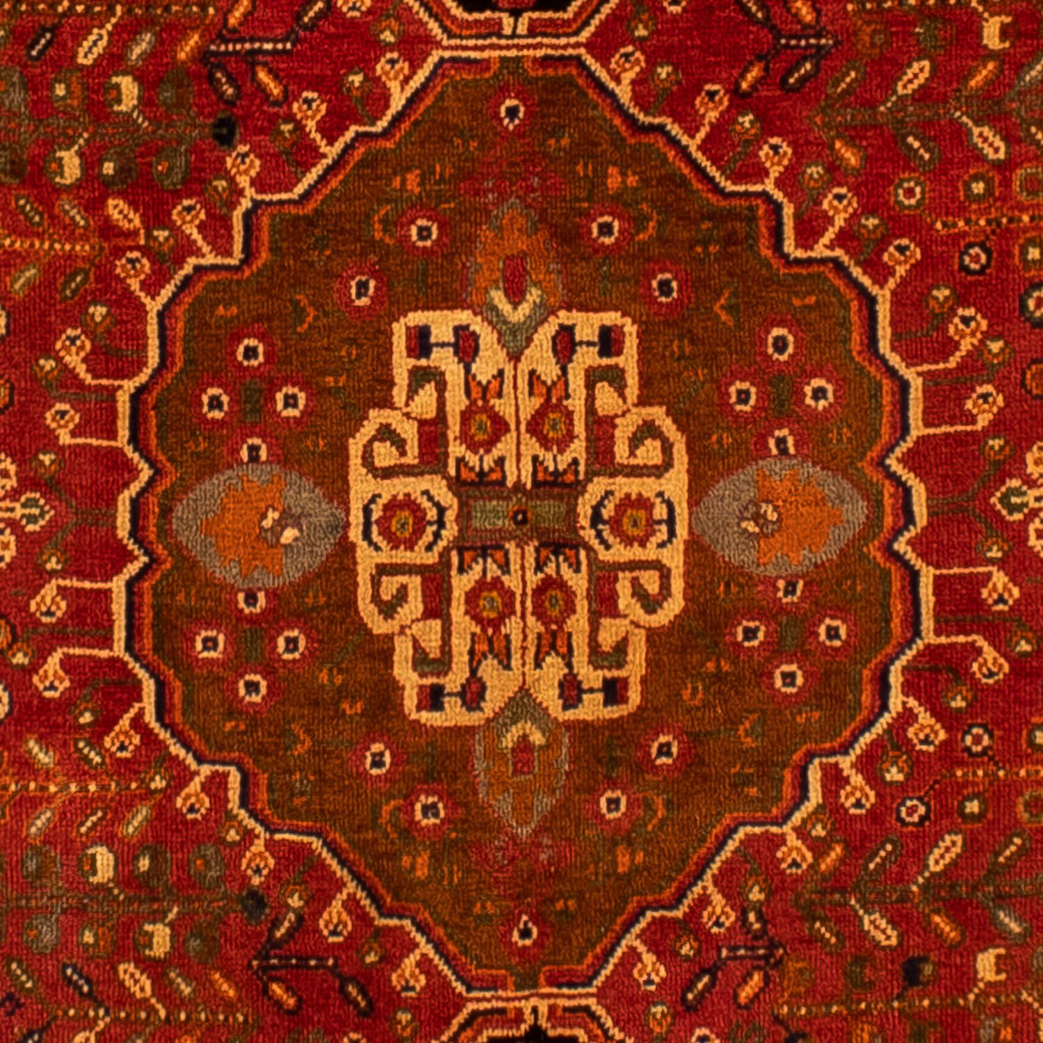 Persisk tæppe - Nomadisk - 280 x 184 cm - mørkerød