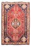 Qashqai Tæppe 106x157cm - Persisk tæppe - Rektangulær / Mørkerød / 106 x 157 cm Rektangulær