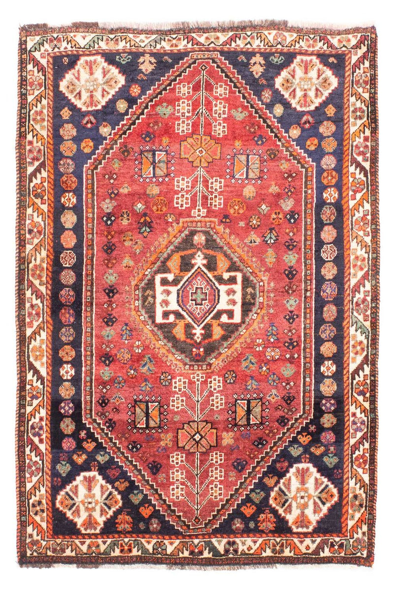 Persisk tæppe - Nomadisk - 157 x 106 cm - mørkerød