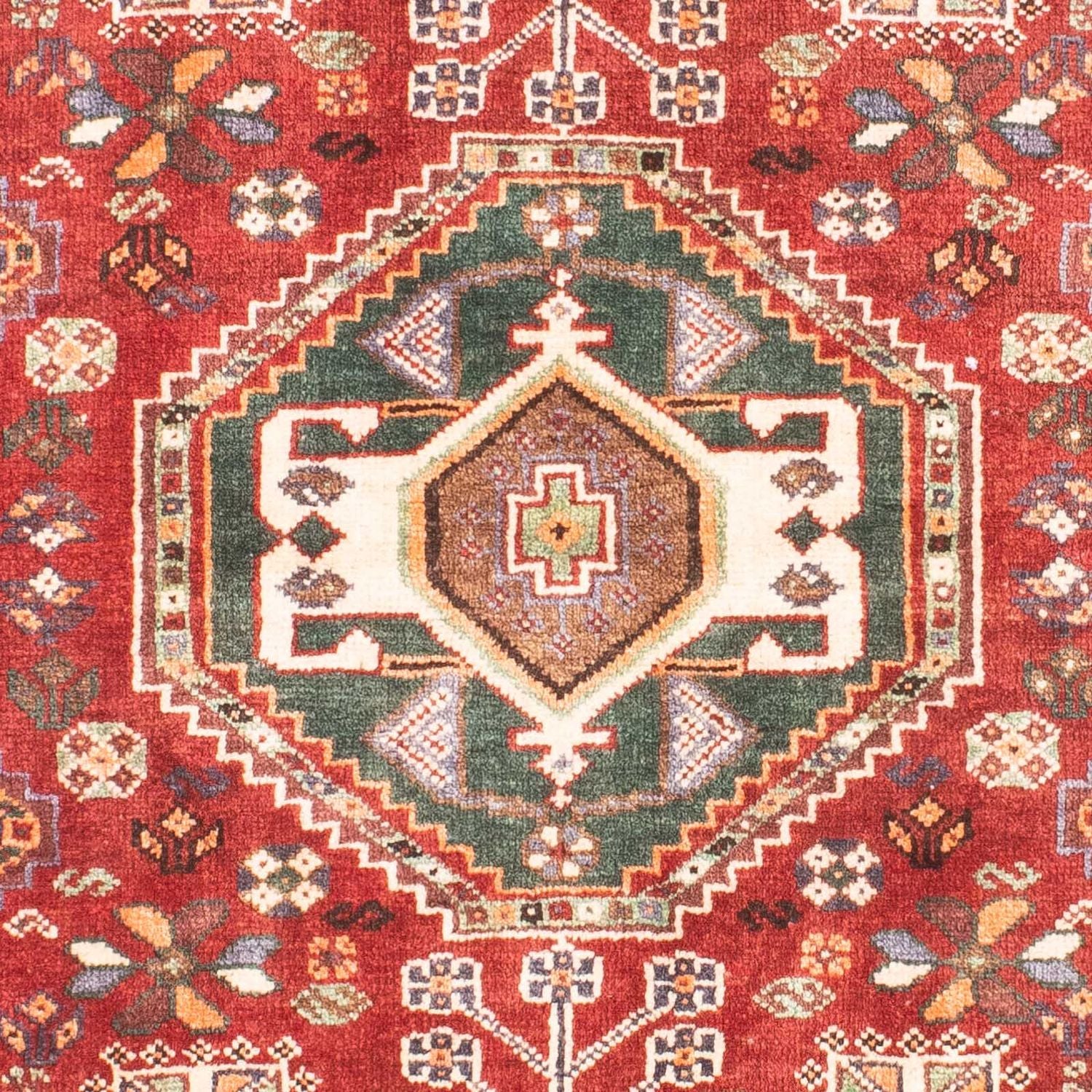 Persisk tæppe - Nomadisk - 152 x 103 cm - mørkerød