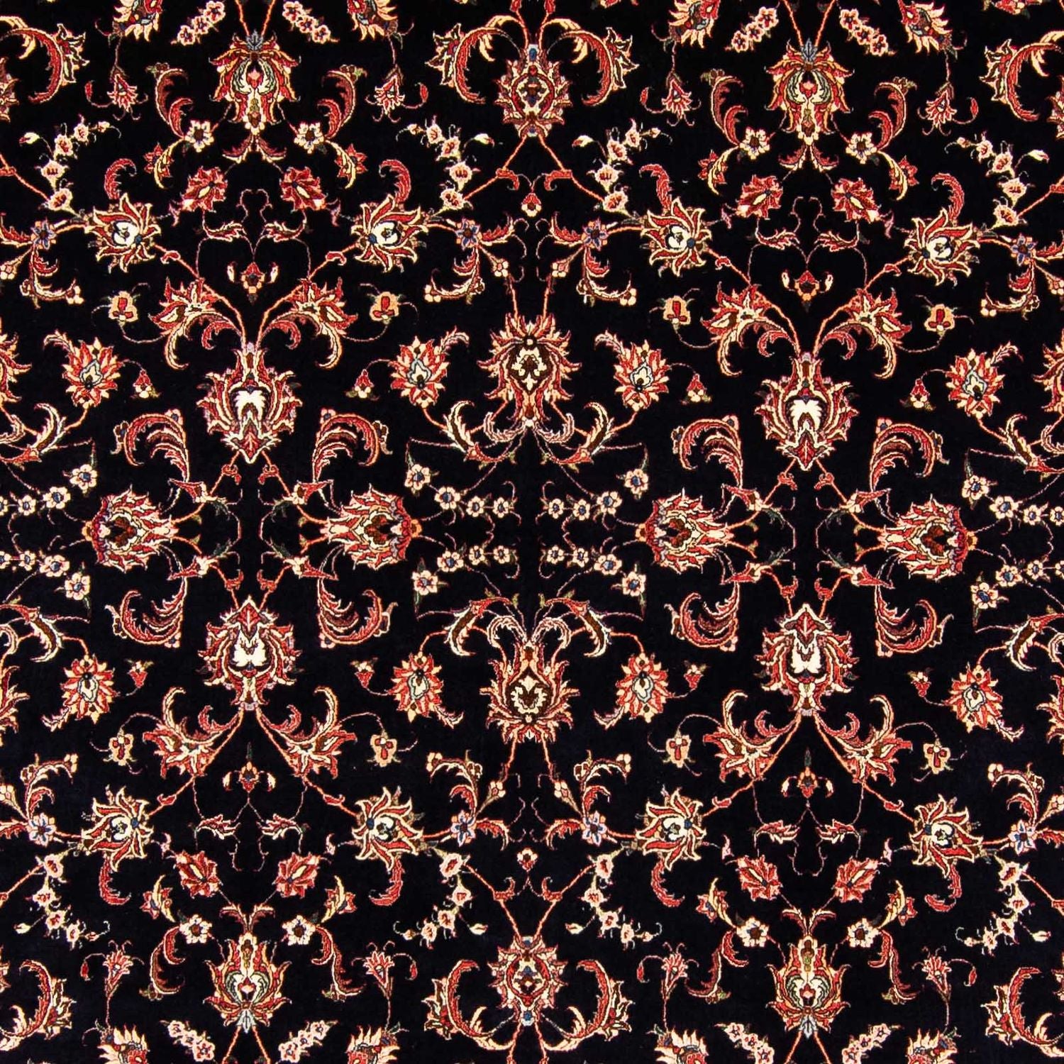 Persisk tæppe - Bijar - 400 x 301 cm - mørkeblå