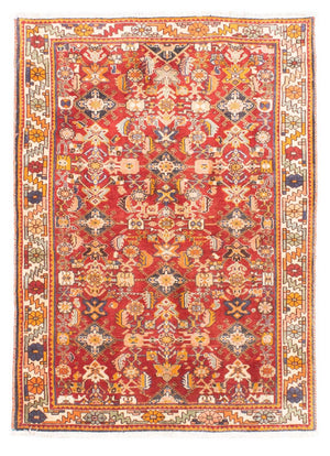 Persisk tæppe - Nomadisk - 149 x 105 cm - mørkerød
