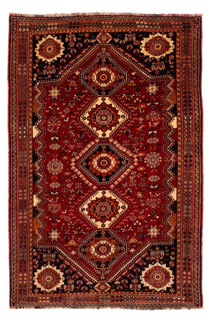 Persisk tæppe - Nomadisk - 272 x 185 cm - mørkerød