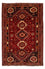 Persisk tæppe - Nomadisk - 272 x 185 cm - mørkerød