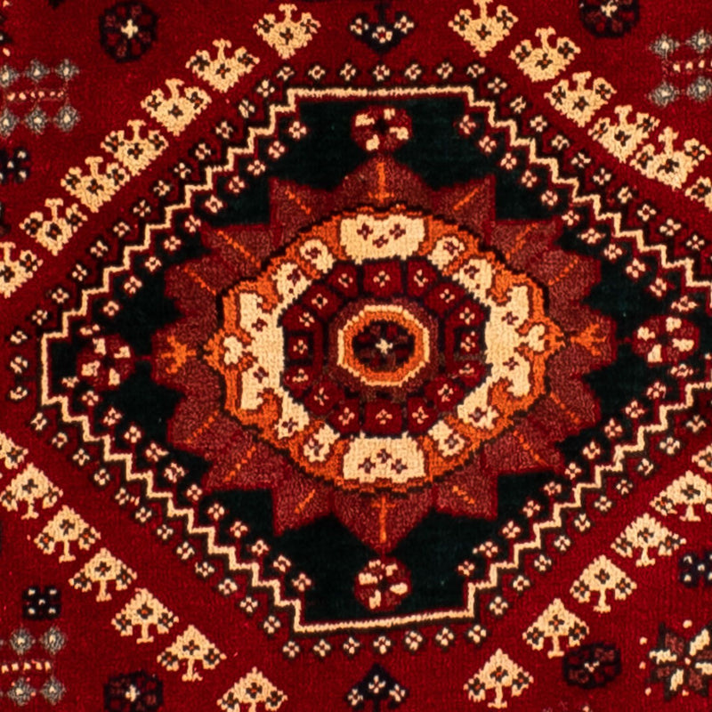 Persisk tæppe - Nomadisk - 272 x 185 cm - mørkerød
