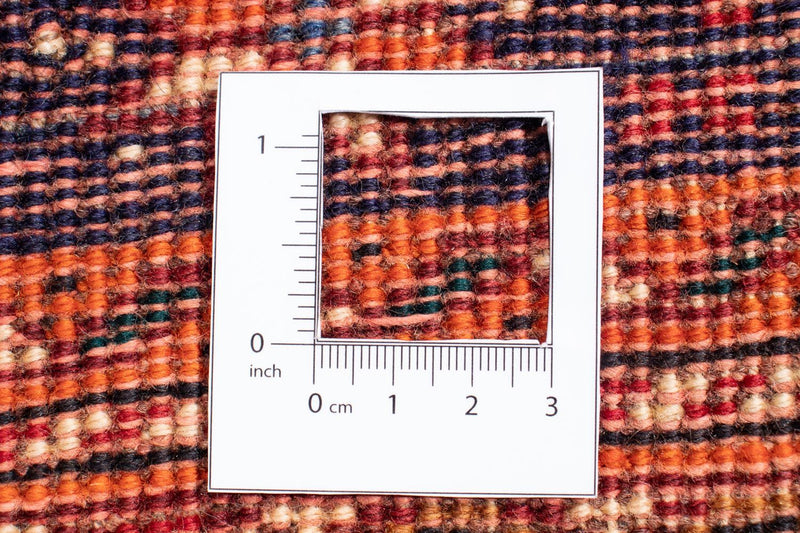 Persisk tæppe - Nomadisk - 272 x 185 cm - mørkerød