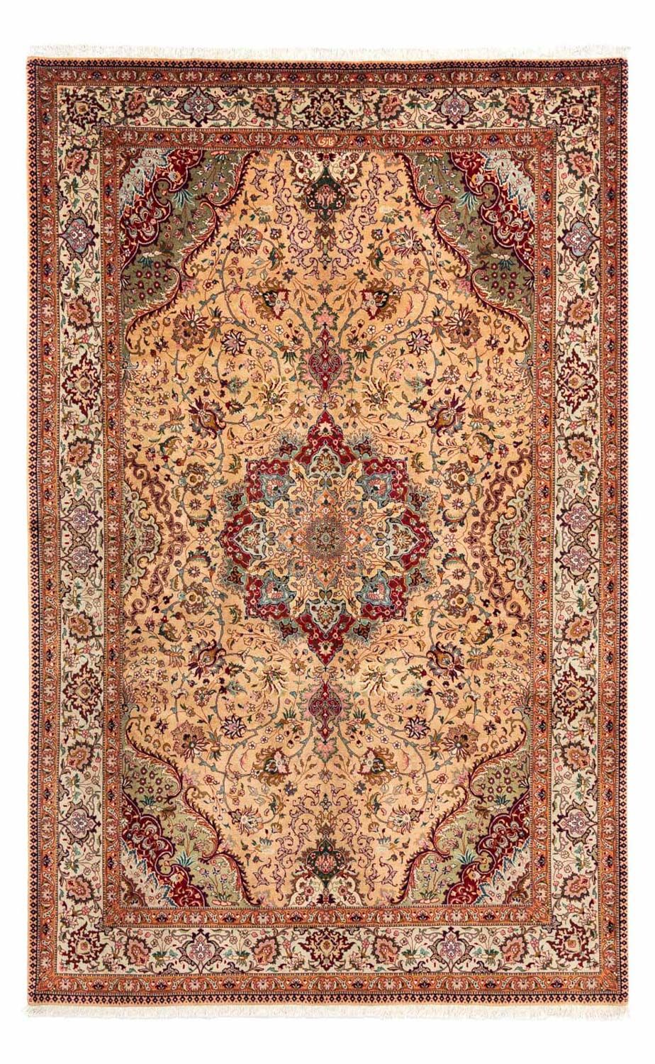 Persisk tæppe - Tabriz - Royal - 297 x 195 cm - lys brun