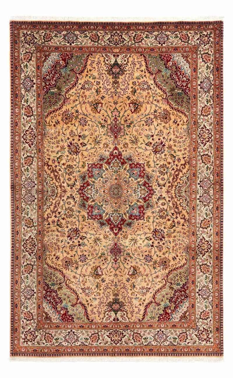 Persisk tæppe - Tabriz - Royal - 297 x 195 cm - lys brun