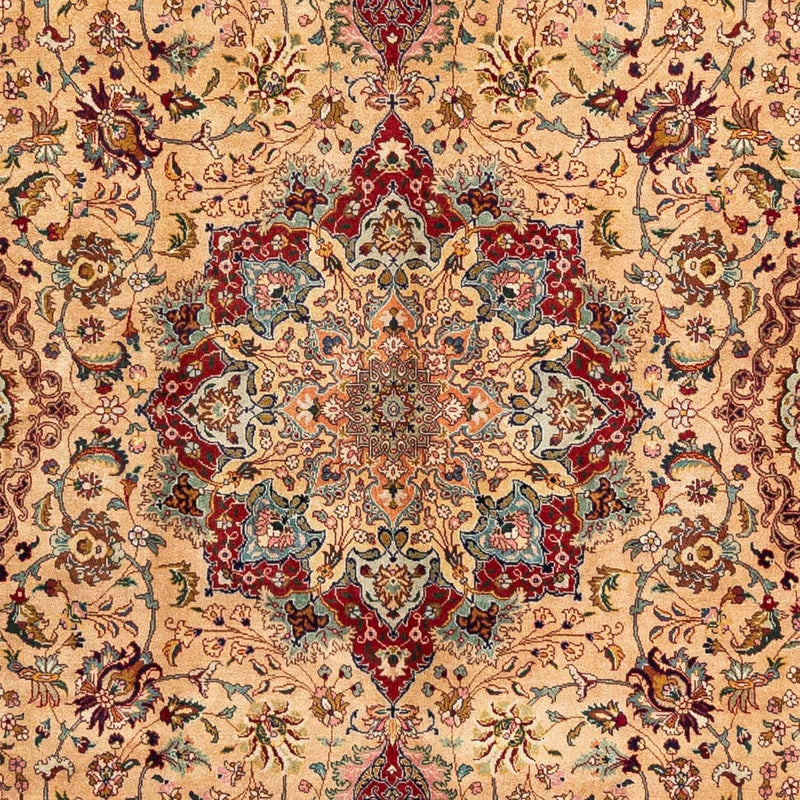 Persisk tæppe - Tabriz - Royal - 297 x 195 cm - lys brun