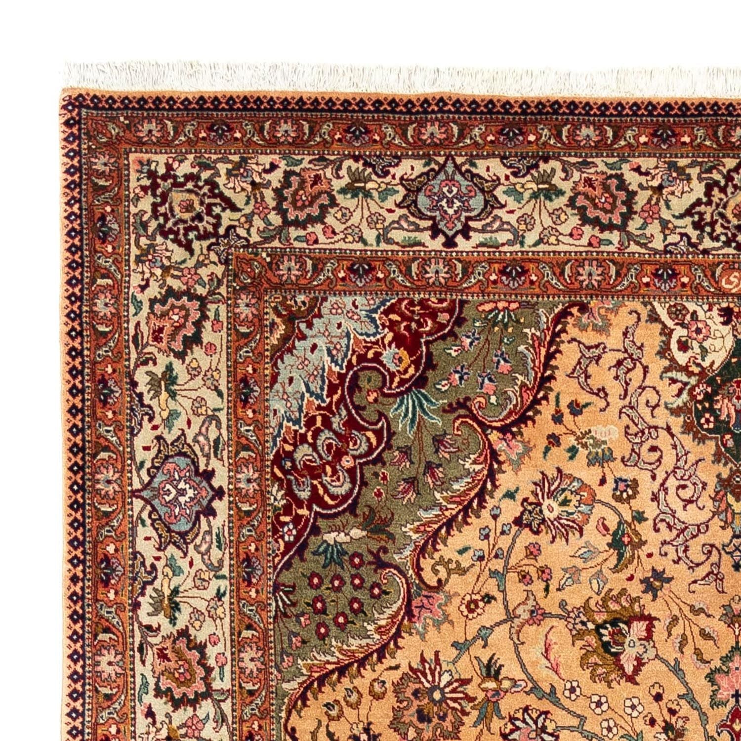 Persisk tæppe - Tabriz - Royal - 297 x 195 cm - lys brun