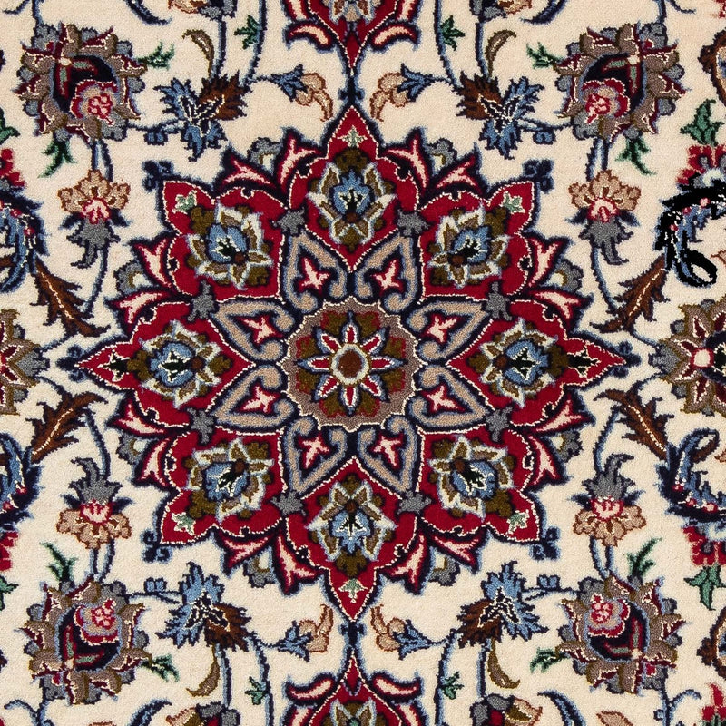 Persisk tæppe - Isfahan - Premium - 102 x 70 cm - mørkerød