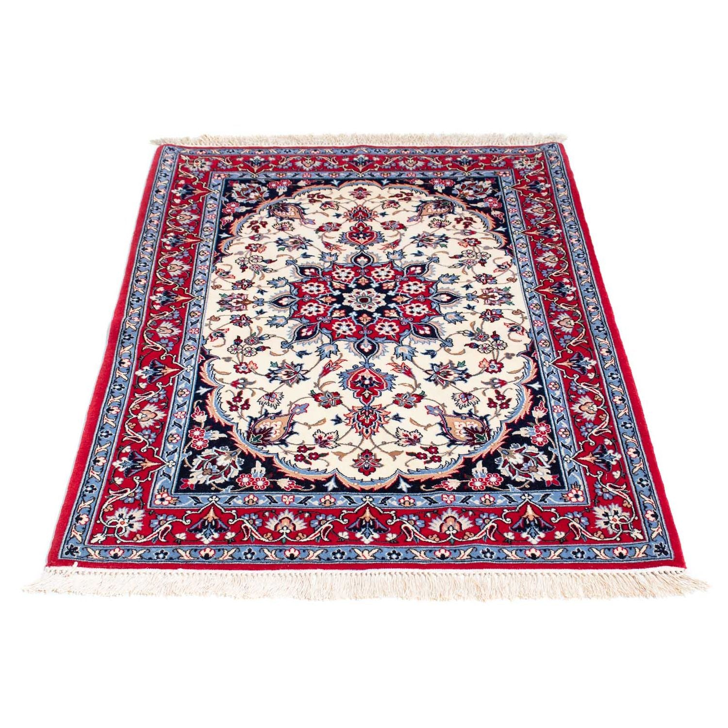 Persisk tæppe - Isfahan - Premium - 118 x 82 cm - beige