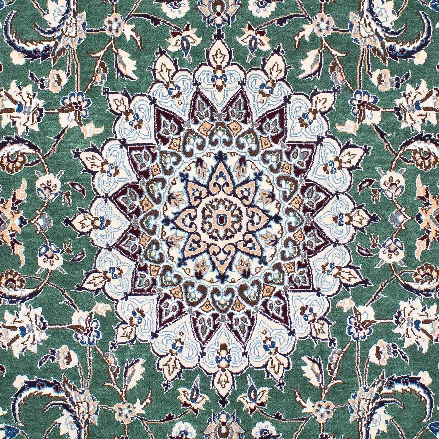 Persisk tæppe - Nain - Royal - 254 x 152 cm - grøn