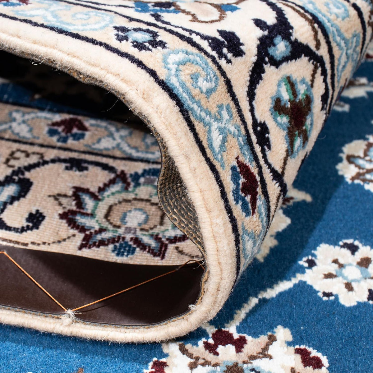 Persisk tæppe - Nain - Royal - 172 x 115 cm - blå