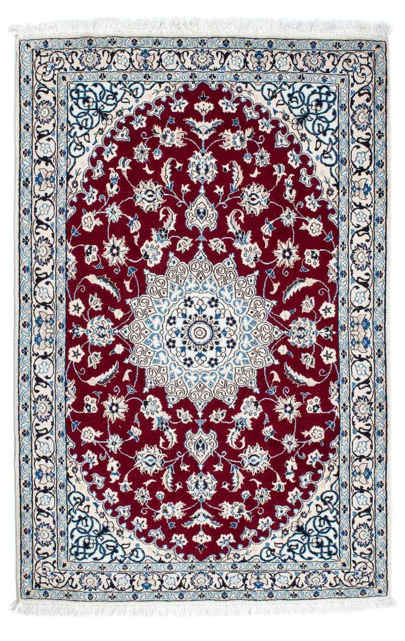 Persisk tæppe - Nain - Royal - 169 x 110 cm - mørkerød