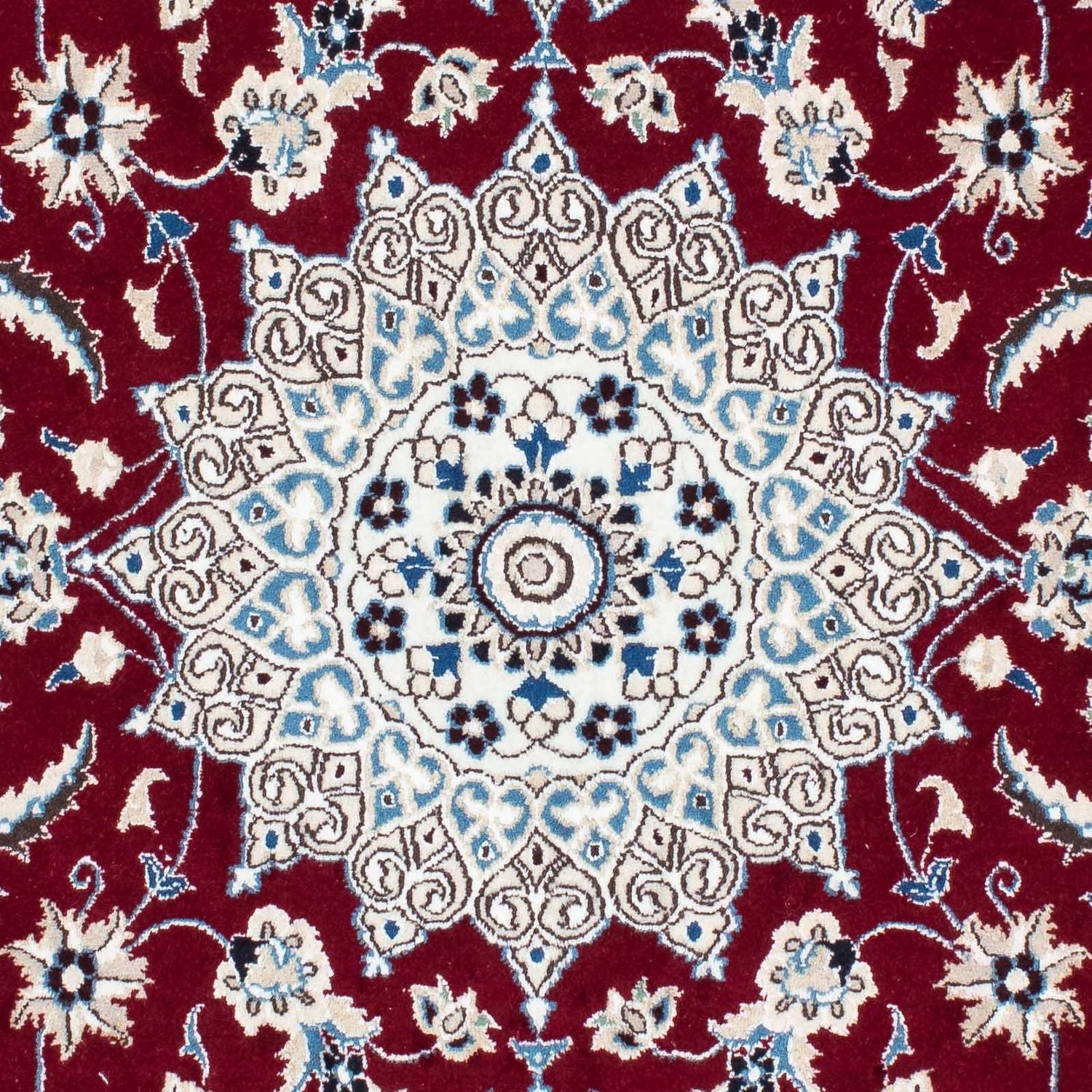 Persisk tæppe - Nain - Royal - 169 x 110 cm - mørkerød