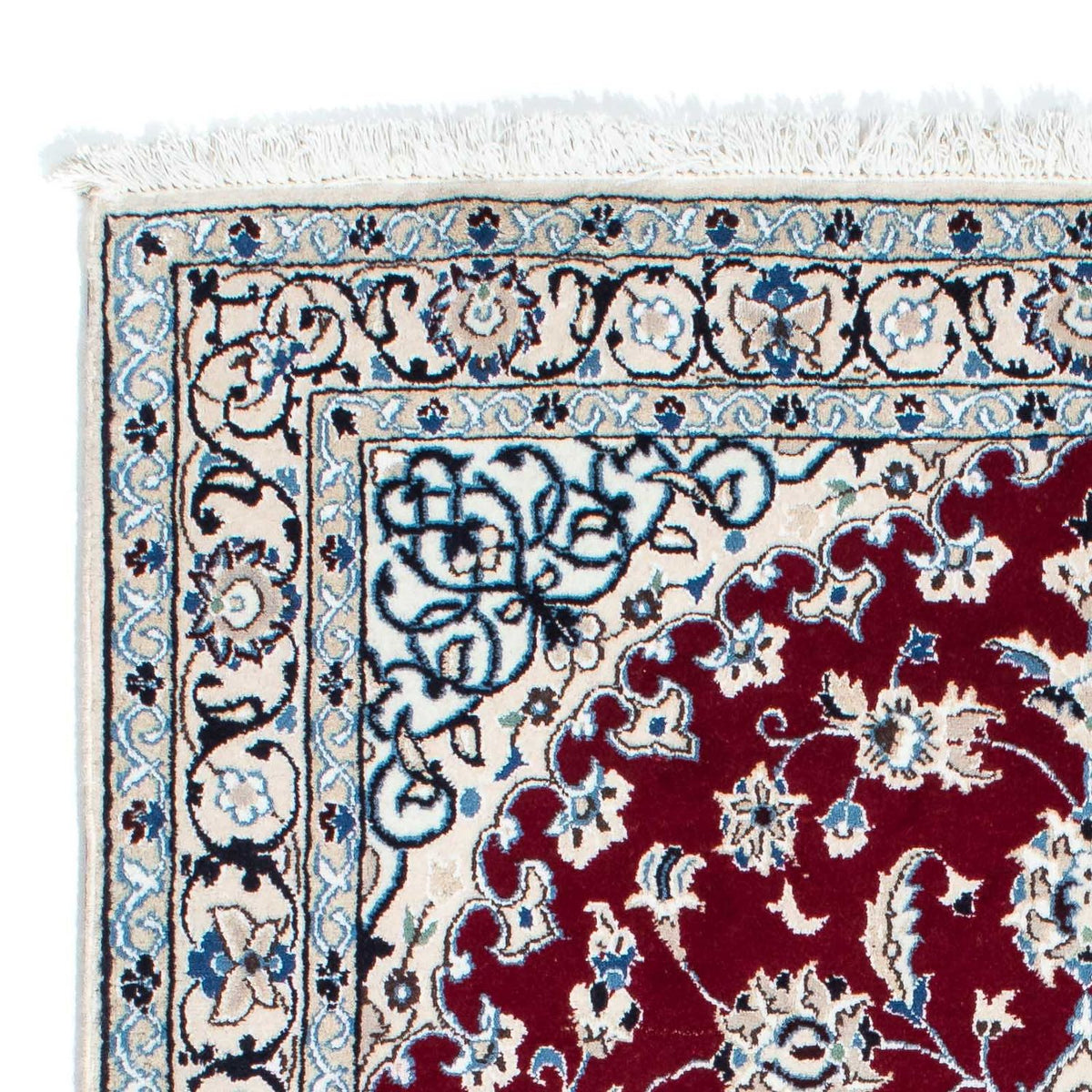 Persisk tæppe - Nain - Royal - 169 x 110 cm - mørkerød