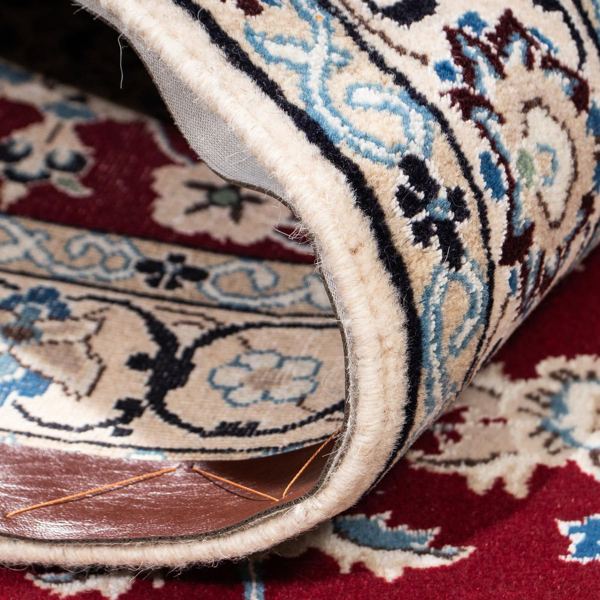 Persisk tæppe - Nain - Royal - 169 x 110 cm - mørkerød