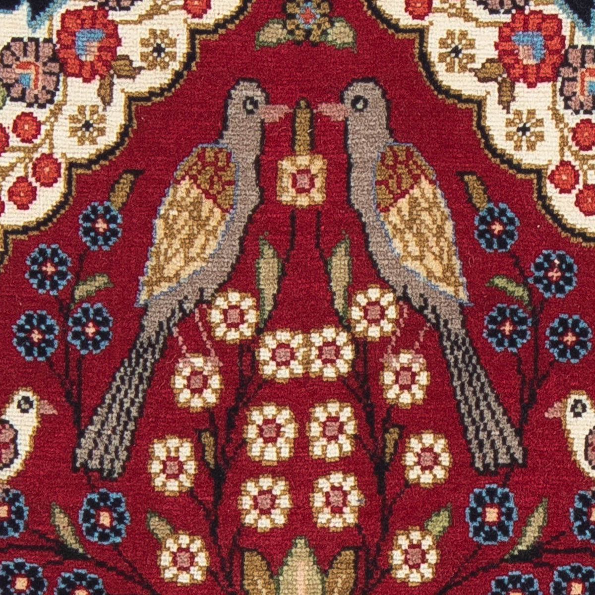 Persisk tæppe - Classic - 80 x 55 cm - mørkerød