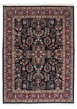 Persisk tæppe - Ghom - 193 x 141 cm - mørkeblå