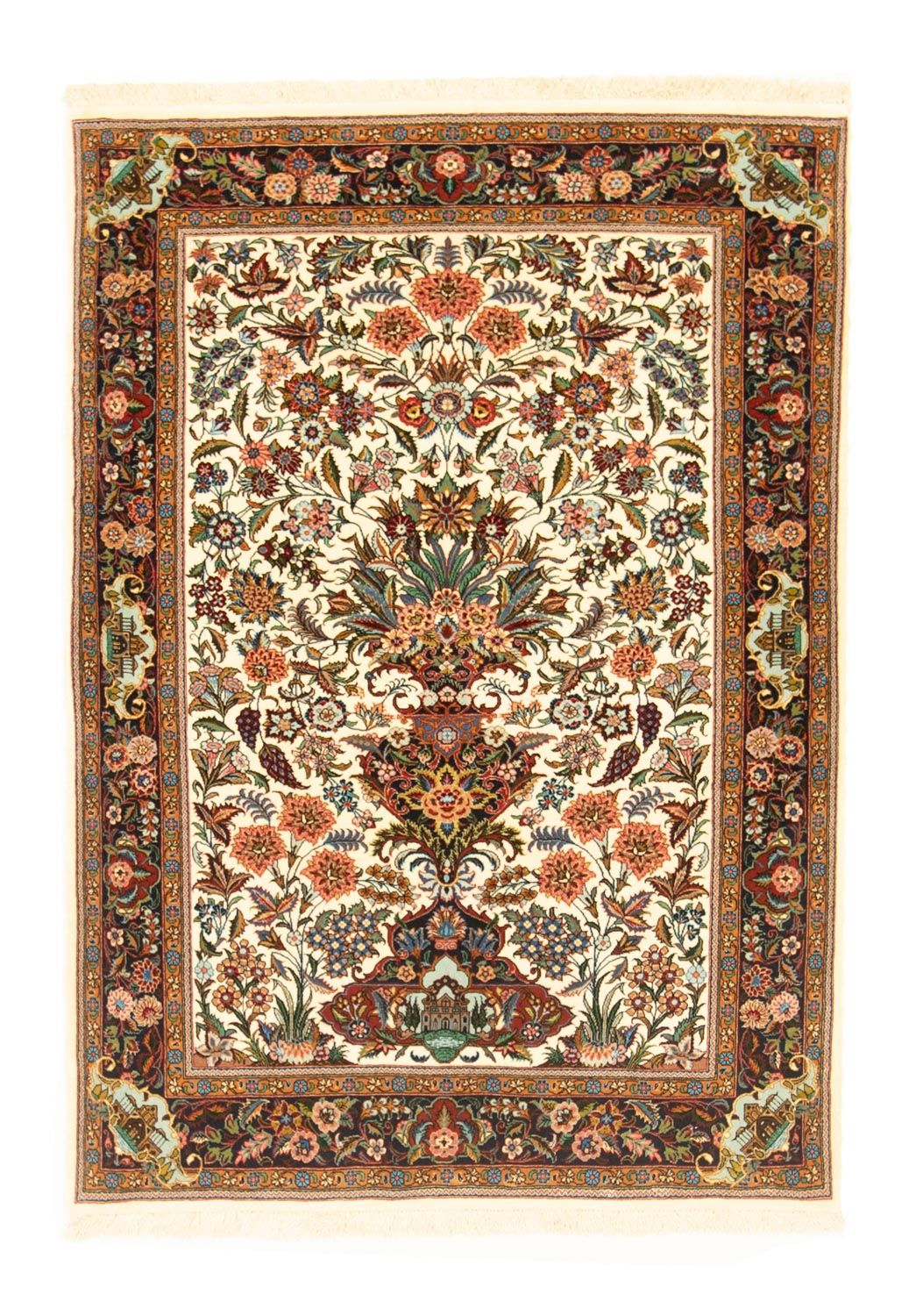 Persisk tæppe - Ghom - 145 x 102 cm - beige