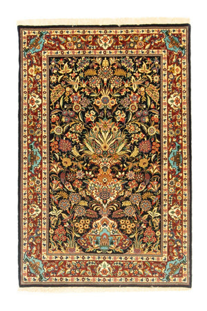 Persisk tæppe - Ghom - 153 x 102 cm - sort
