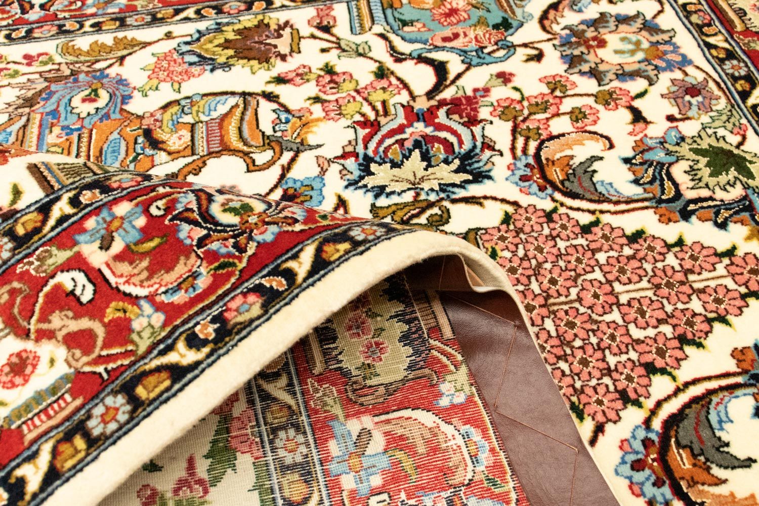 Persisk tæppe - Ghom - 152 x 101 cm - beige