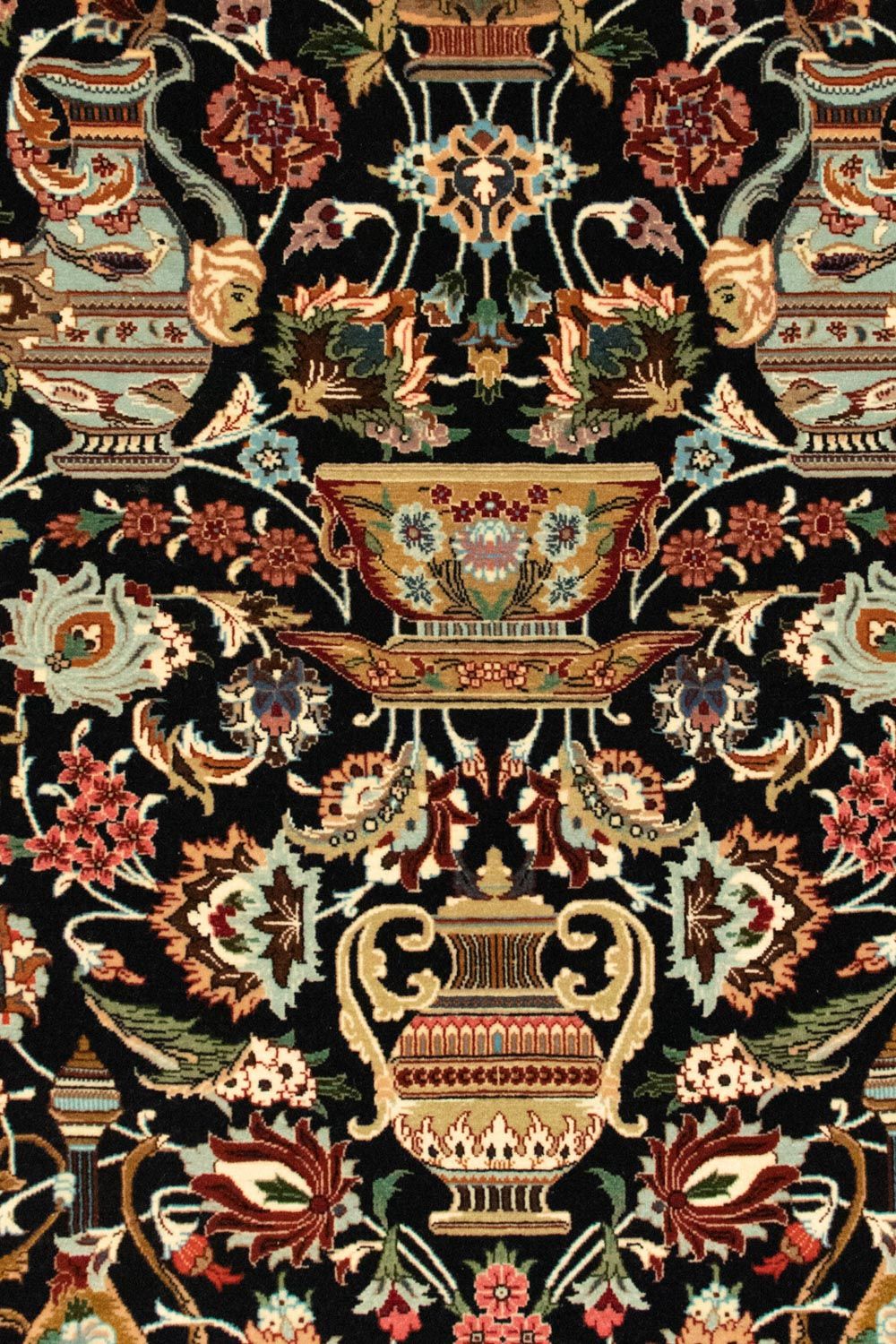 Persisk tæppe - Ghom - 157 x 102 cm - sort