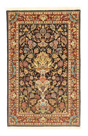 Persisk tæppe - Ghom - 154 x 103 cm - sort