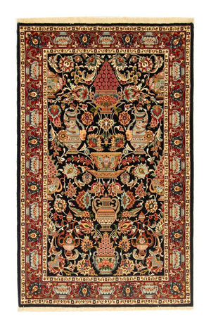 Persisk tæppe - Ghom - 161 x 102 cm - sort