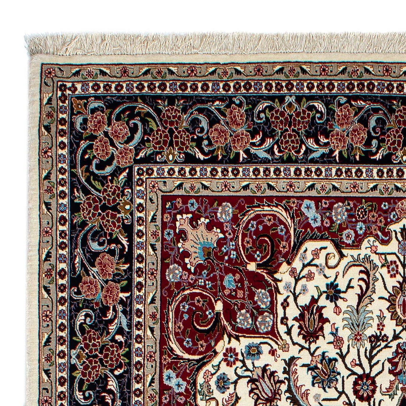 Qom Tæppe 210x139cm - Persisk tæppe
