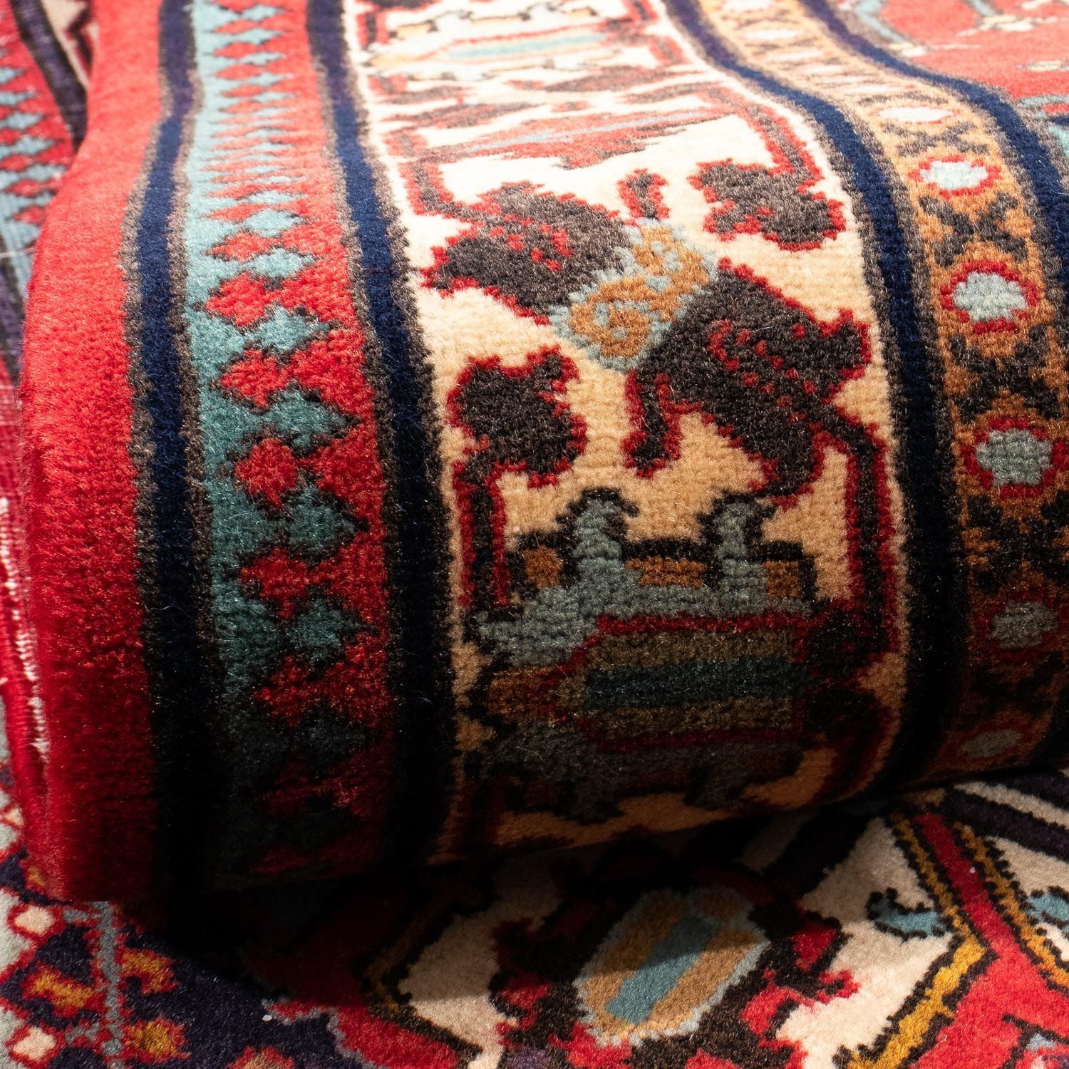 Løber Persisk tæppe - Nomadisk - 325 x 118 cm - rød