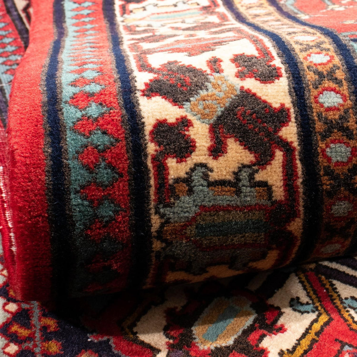 Løber Persisk tæppe - Nomadisk - 325 x 118 cm - rød