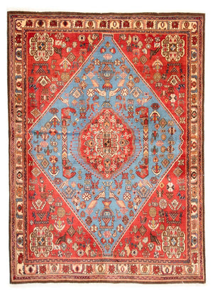 Persisk tæppe - Nomadisk - 203 x 158 cm - lyseblå
