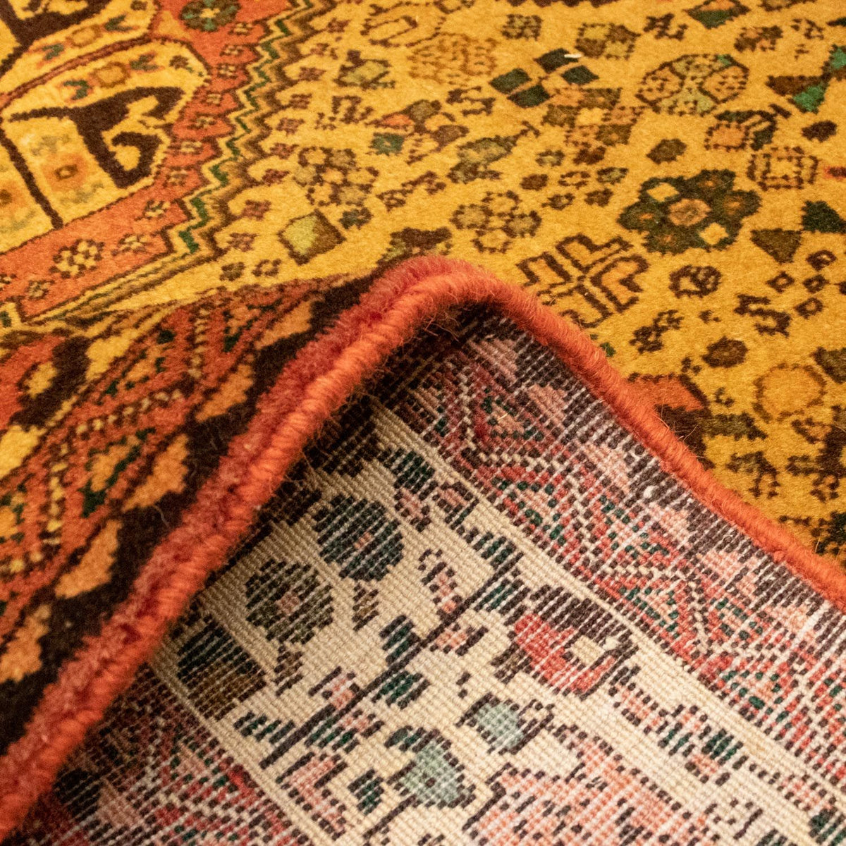 Persisk tæppe - Nomadisk - 199 x 156 cm - beige