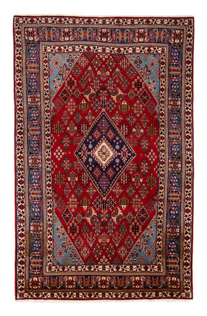 Persisk tæppe - Nomadisk - 357 x 240 cm - mørkerød