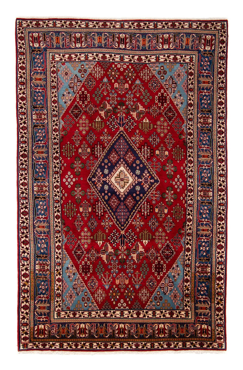 Persisk tæppe - Nomadisk - 357 x 240 cm - mørkerød