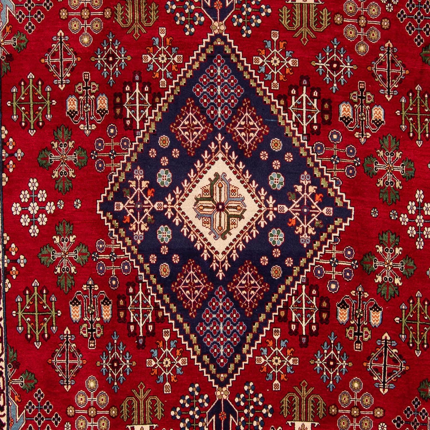 Persisk tæppe - Nomadisk - 357 x 240 cm - mørkerød