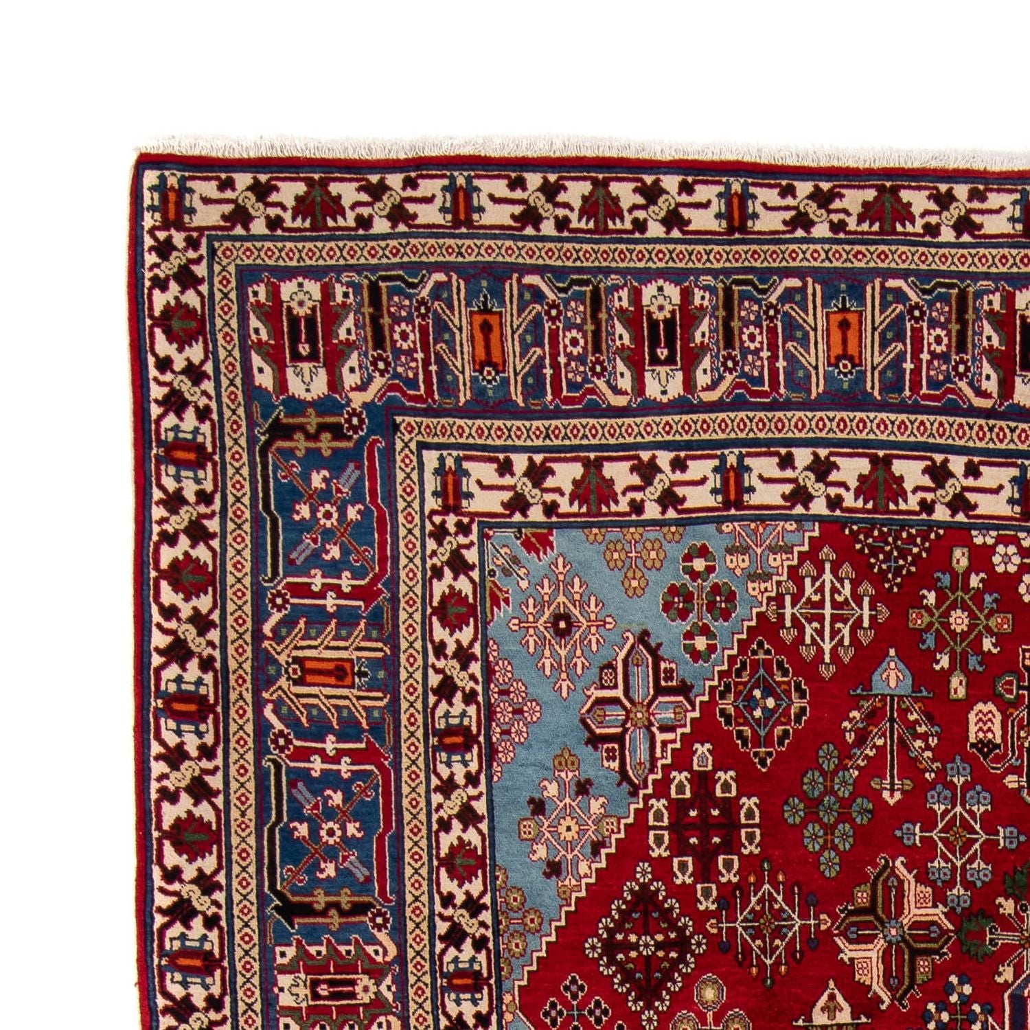 Persisk tæppe - Nomadisk - 357 x 240 cm - mørkerød