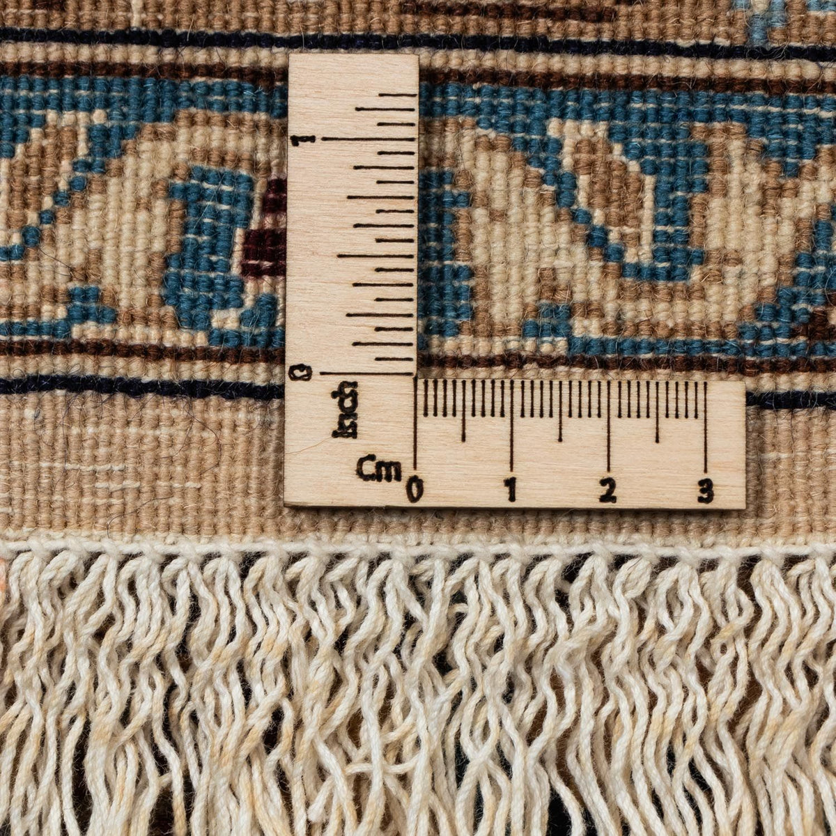 Persisk tæppe - Nain - Royal - 373 x 246 cm - mørk beige