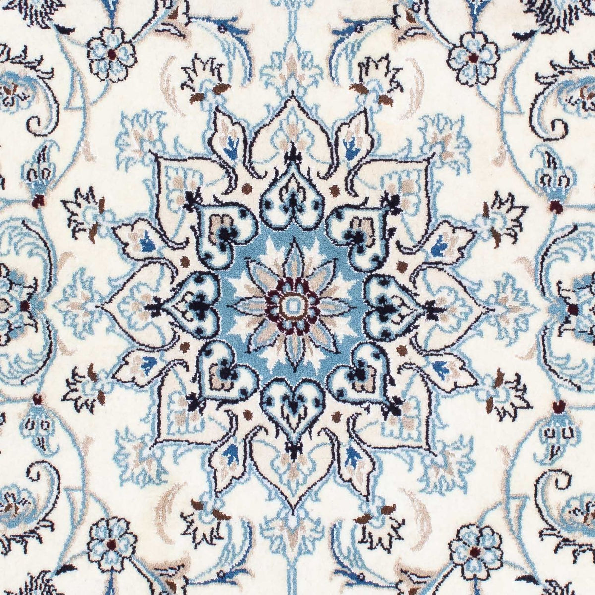 Persisk tæppe - Nain - 198 x 124 cm - beige