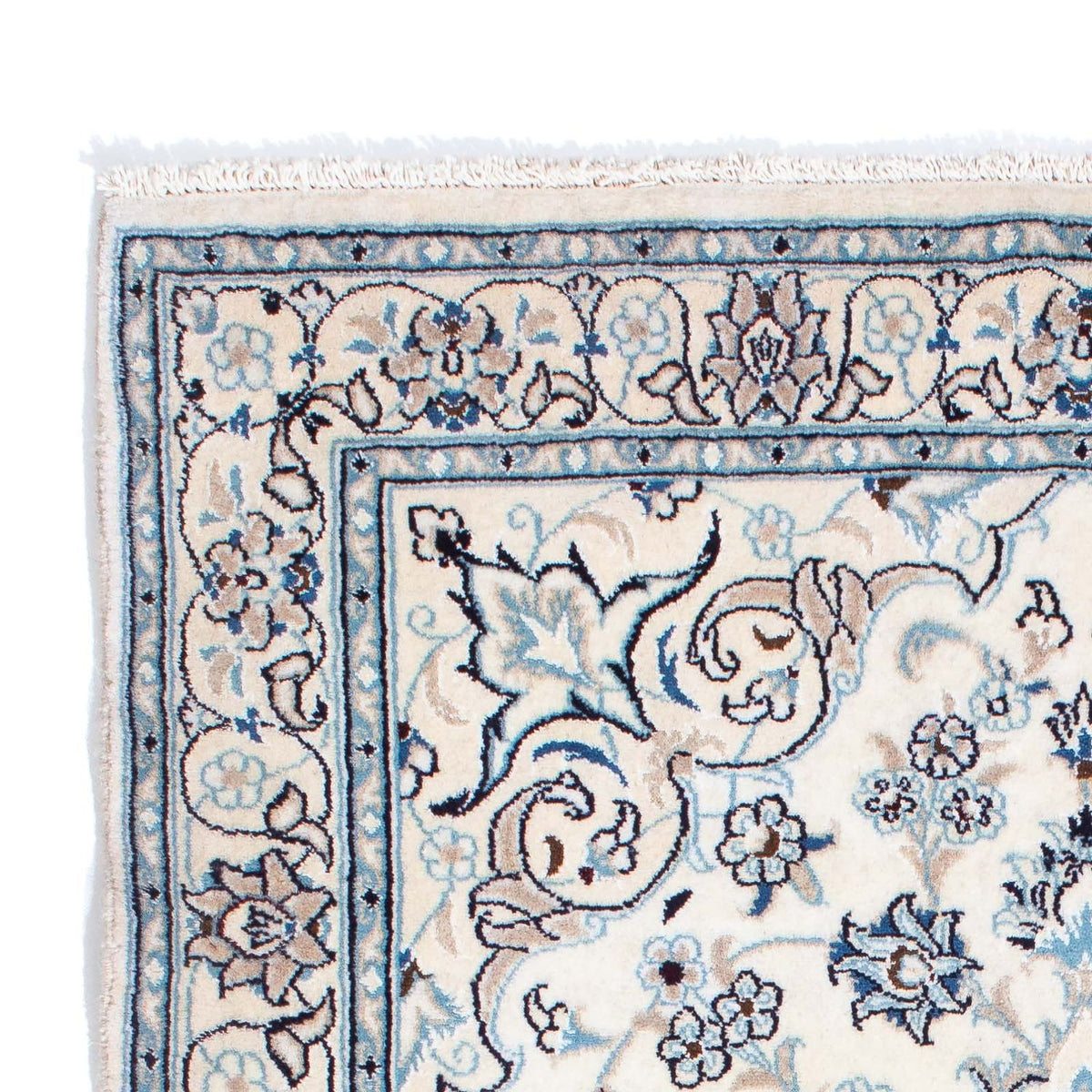 Persisk tæppe - Nain - 198 x 124 cm - beige