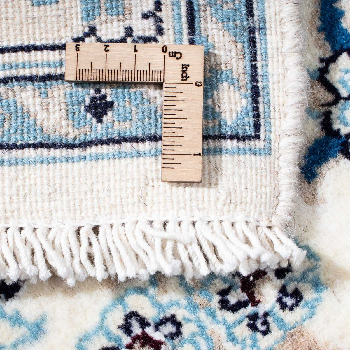 Persisk tæppe - Nain - 198 x 124 cm - beige