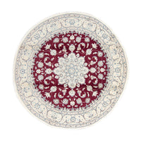 Persisk tæppe - Nain - Royal - 250 x 250 cm - mørkerød