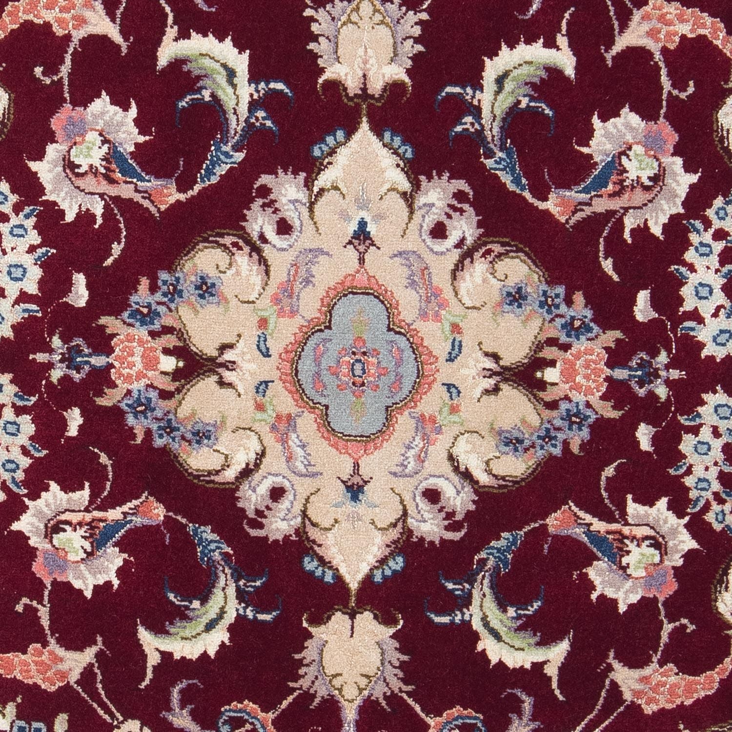 Persisk tæppe - Tabriz - Royal - 90 x 60 cm - mørkerød